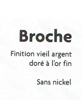 Broche Collection Bouvine / Trident.Argent