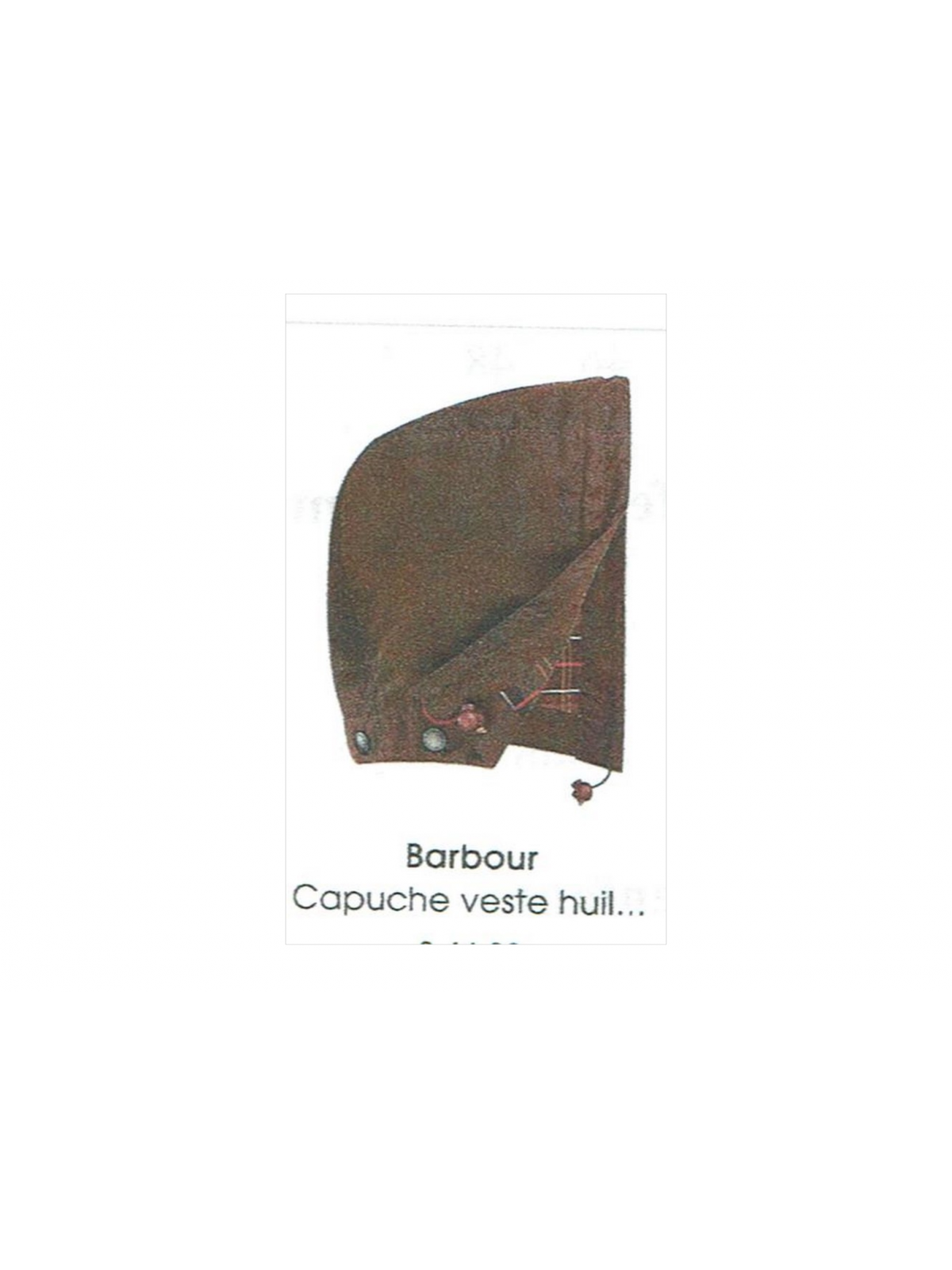 Capuche Veste Huilée Classic
